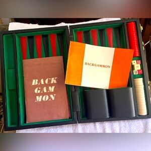 Vintage Backgammon Set - Excellent Condition
